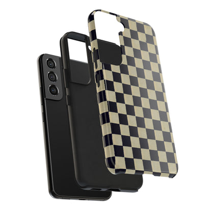Ichimatsu Check Phone Case | Japanese Chiyogami Art | Taisho Modern Design 1926