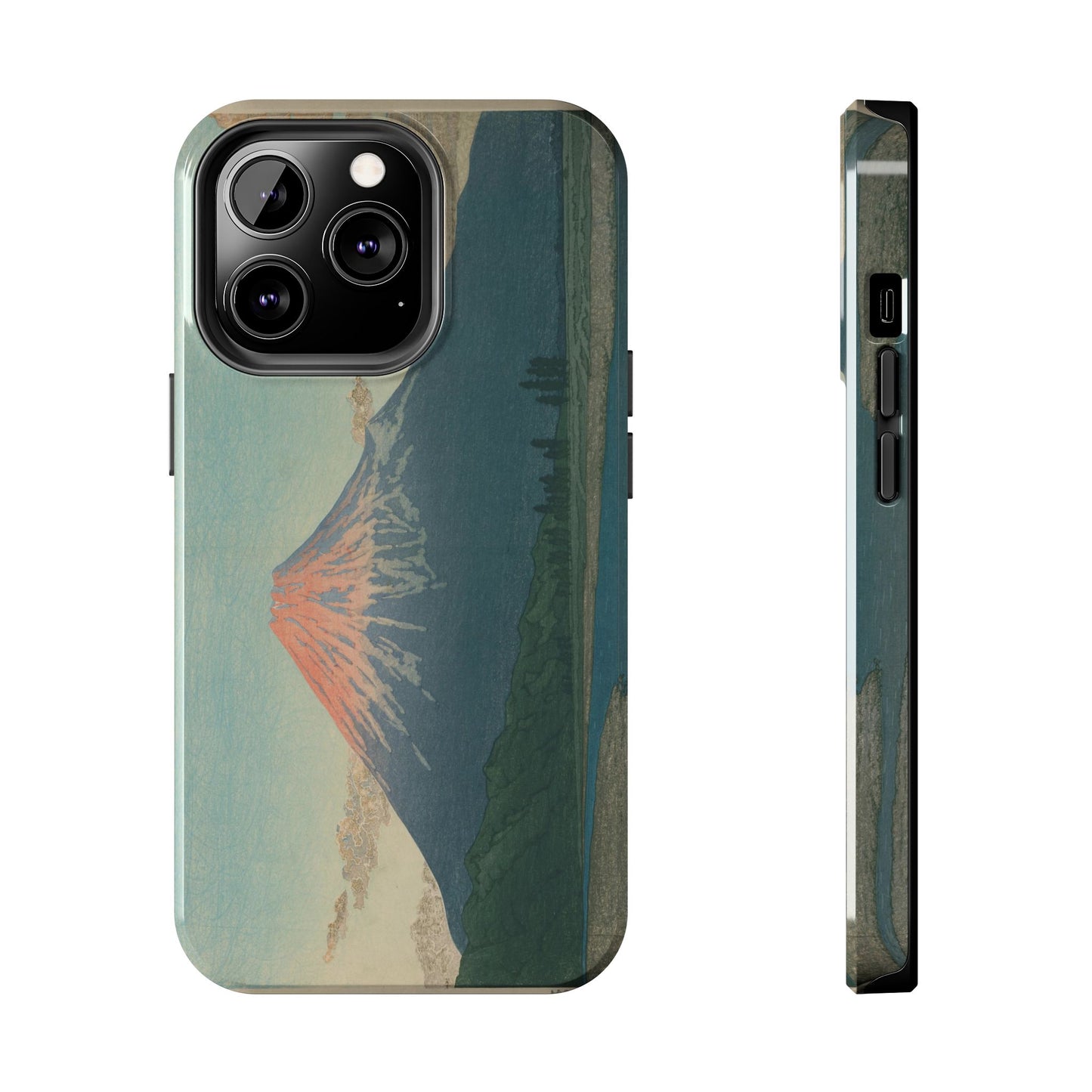 Red Fuji Japanese Ukiyo-e Phone Case - Hokusai Mount Fuji Art Cover