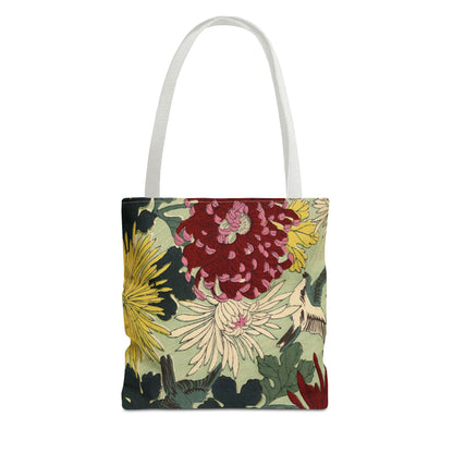 Japanese Chiyogami Floral Tote Bag – Traditional Washi Pattern Inspired by Taisho Era Design