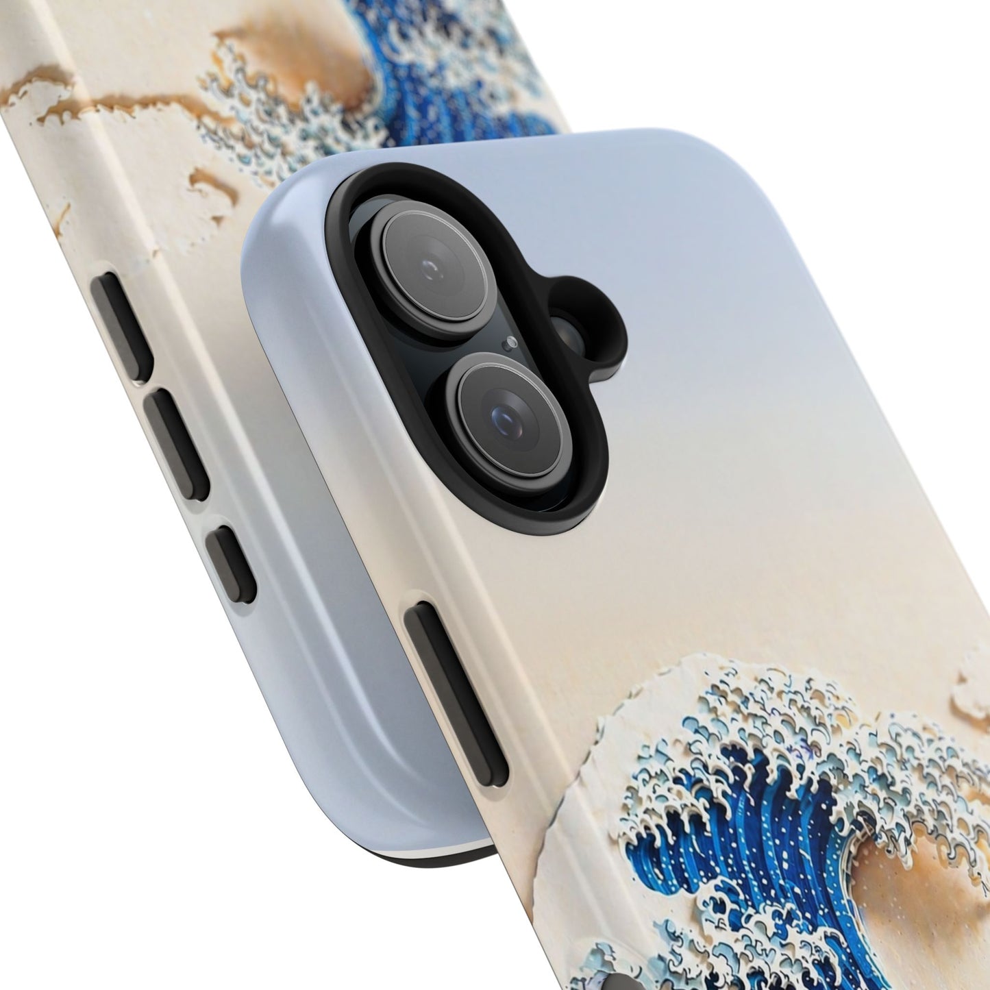 Japanese Great Wave Morning Glow Phone Case | Hokusai 3D Art | Edo Era Masterpiece