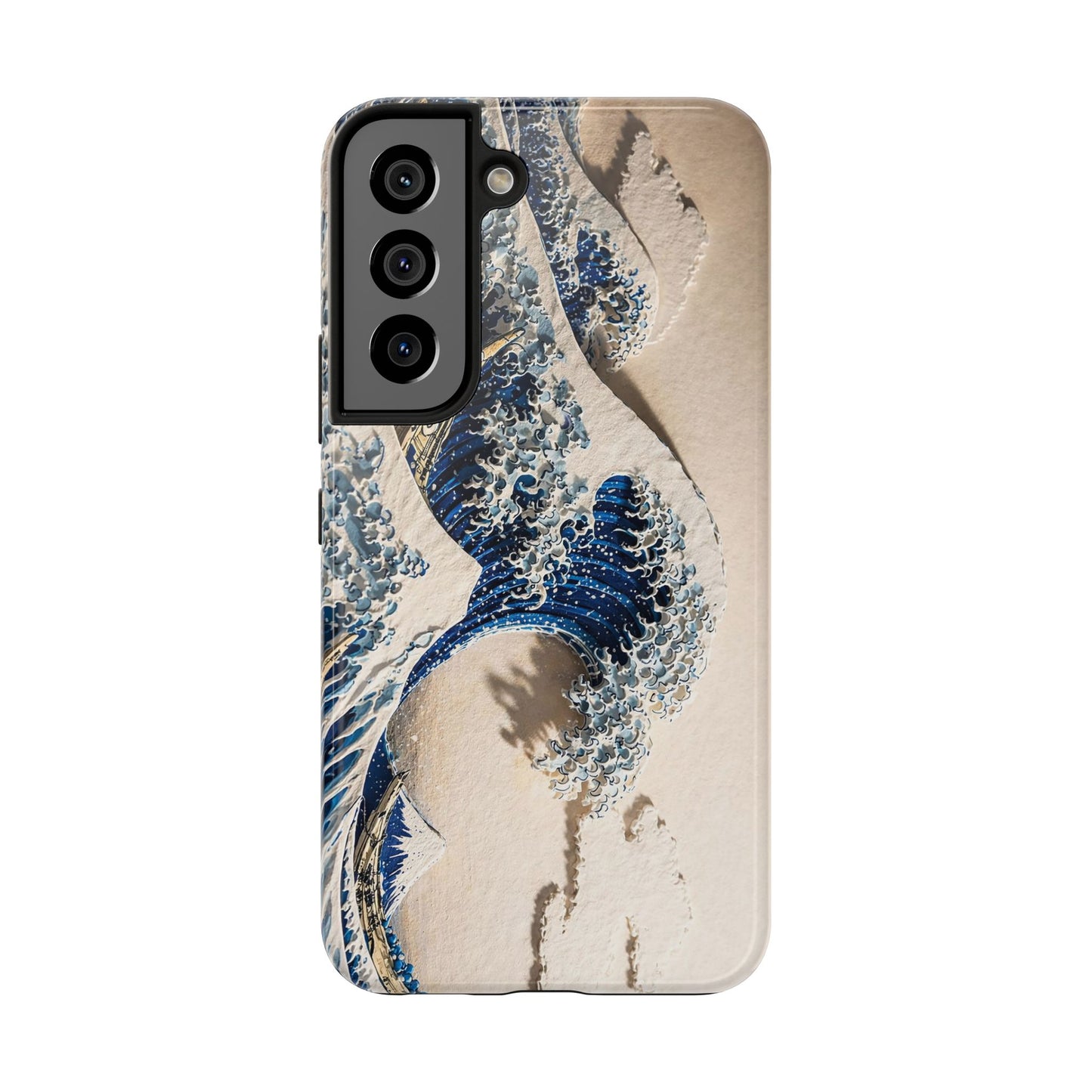 Great Wave 3D Embossed Tough Phone Case – Hokusai Japanese Art