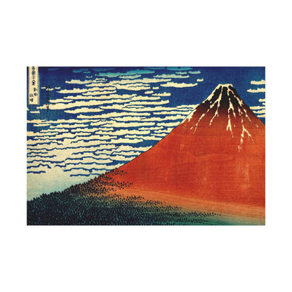 Red Fuji Canvas Print - Hokusai Fine Wind Clear Morning Japanese Ukiyo-e Wall Art