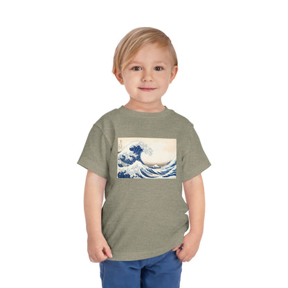 Great Wave off Kanagawa Toddler T-Shirt - Hokusai Japanese Art Kids Tee