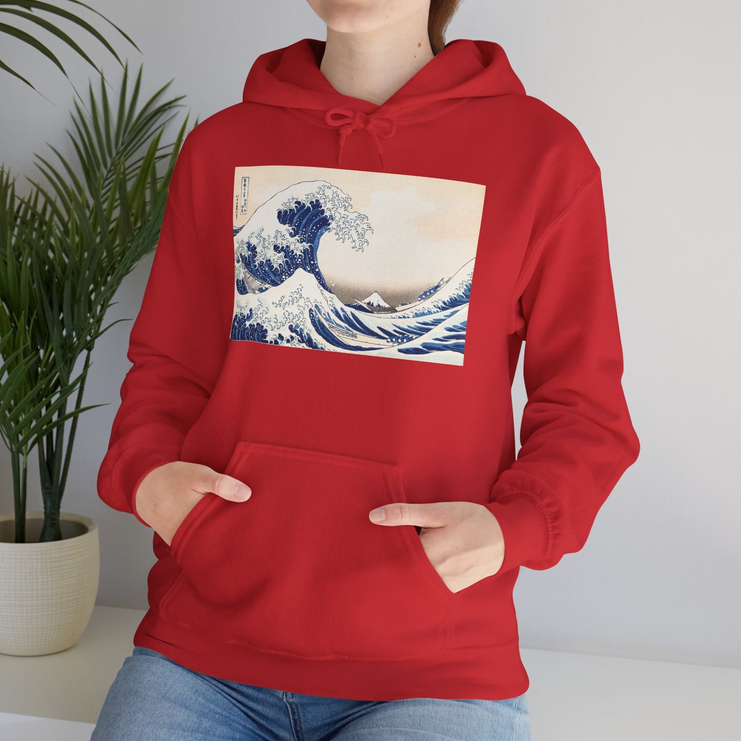 Great Wave off Kanagawa Hoodie - Hokusai Japanese Ukiyo-e Unisex Sweatshirt