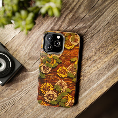 Japanese Dandelion Sunset Glow Tough Phone Case | Kamisaka Sekka 1901 | Meiji Era Art