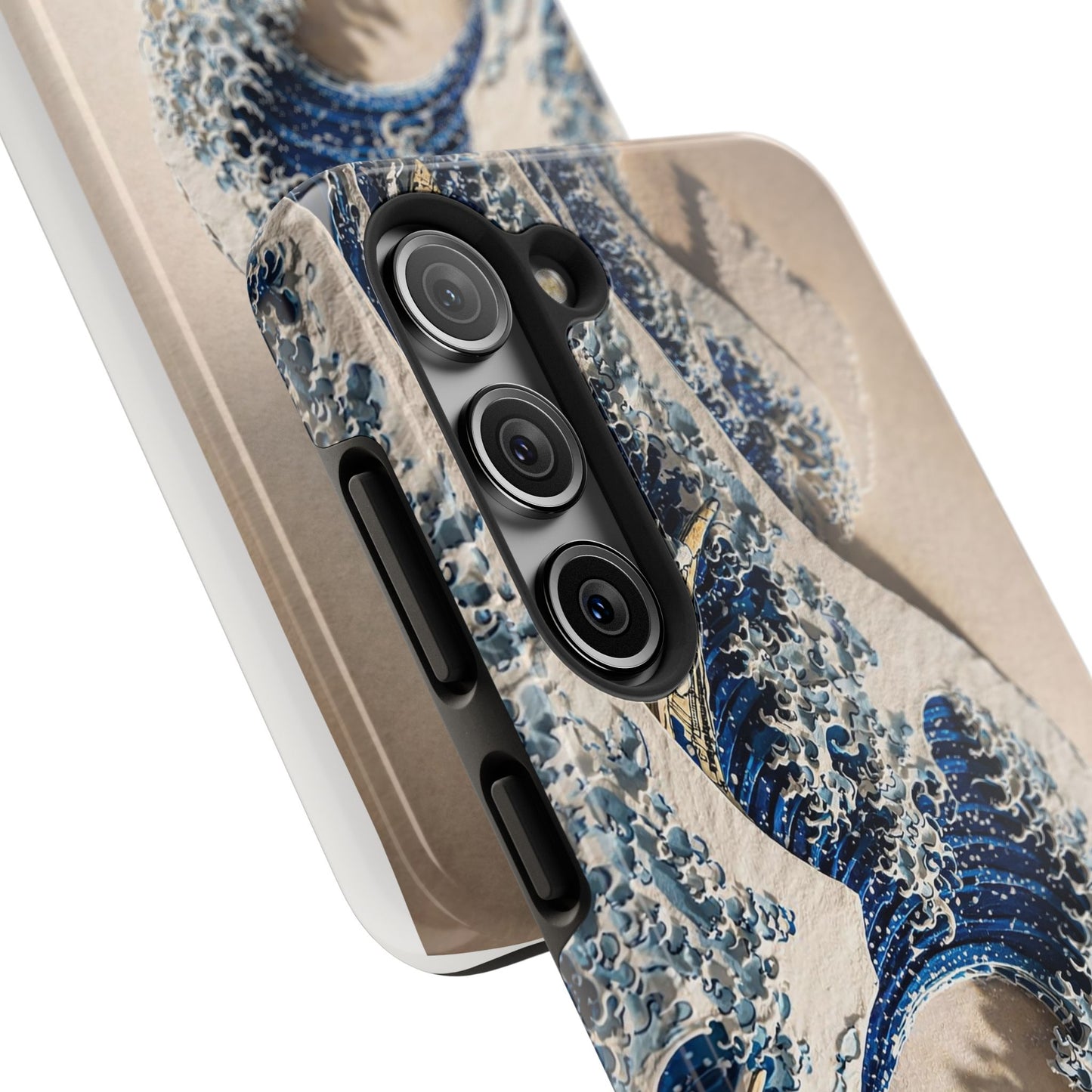 Great Wave 3D Embossed Tough Phone Case – Hokusai Japanese Art