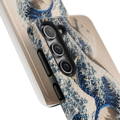 Great Wave 3D Embossed Tough Phone Case – Hokusai Japanese Art
