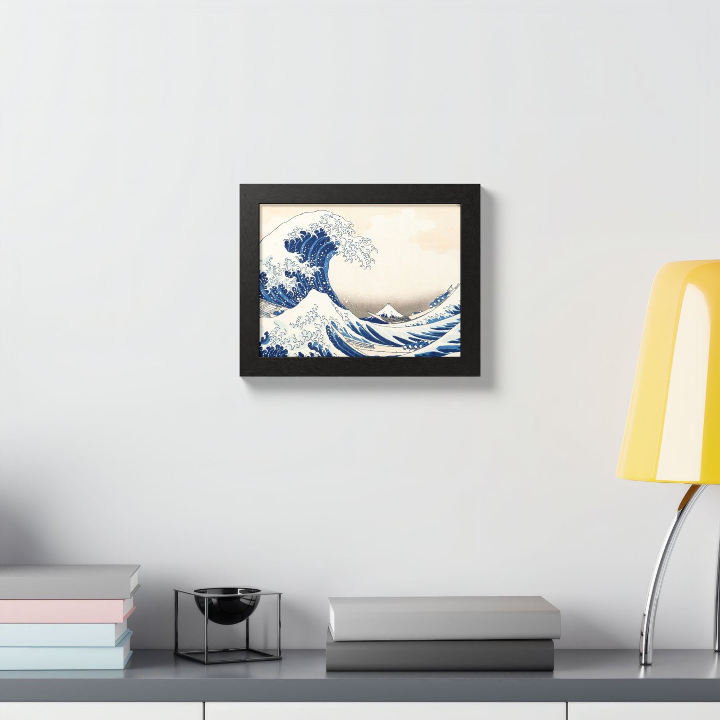 The Great Wave off Kanagawa – Katsushika Hokusai |  Japanese Ukiyo-e Fine Art Framed Poster |  Vintage Wall Art Print