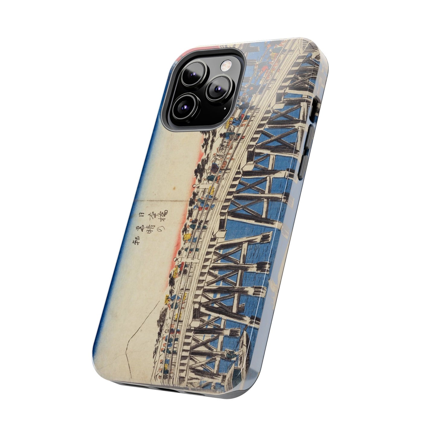 浮世絵ブリッジ・ミニマルスマホケース Ukiyo-e Bridge Minimalist Phone Case