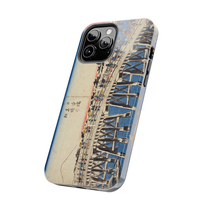 浮世絵ブリッジ・ミニマルスマホケース Ukiyo-e Bridge Minimalist Phone Case