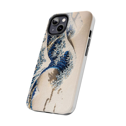 Great Wave 3D Embossed Tough Phone Case – Hokusai Japanese Art