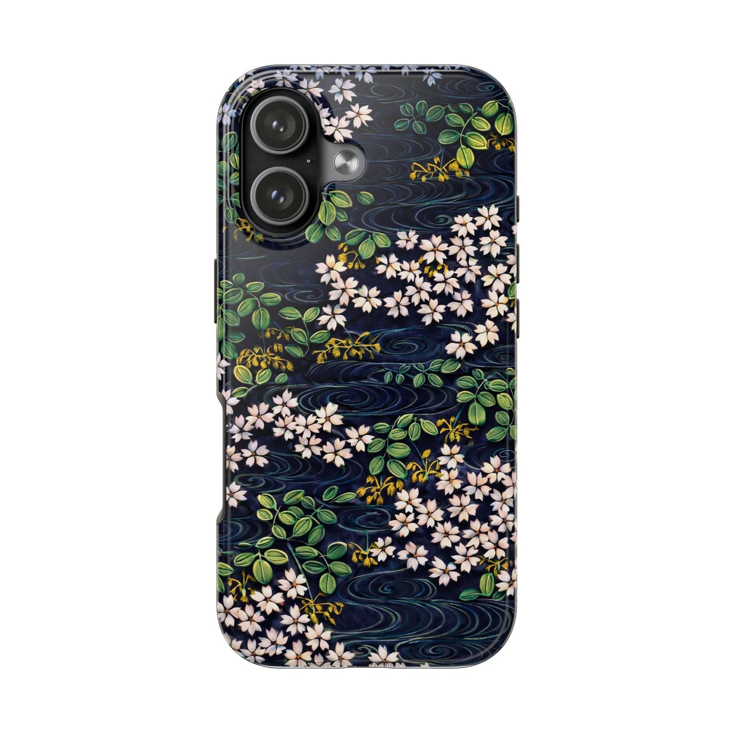 Sakura River Night Phone Case – Japanese Chiyogami Inspired Design
