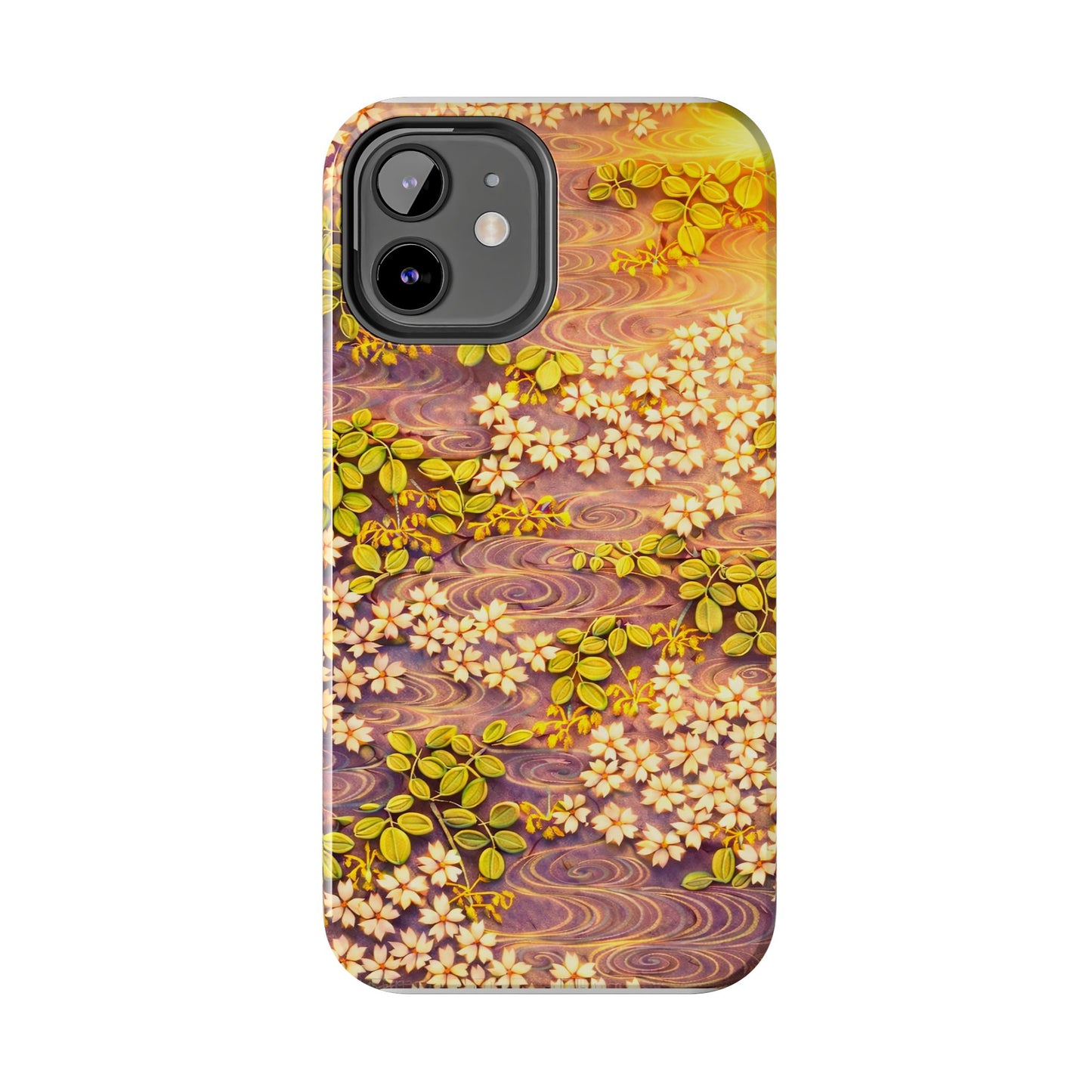 Sakura River Morning Light Phone Case – Japanese Chiyogami Inspired