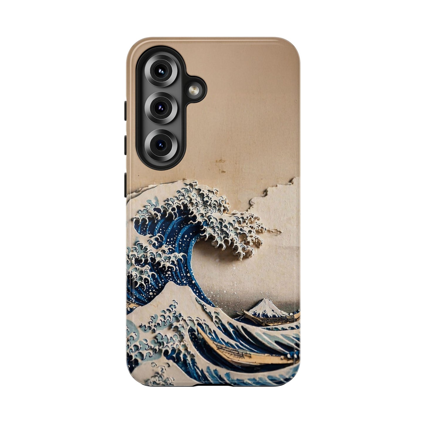 Japanese Great Wave Phone Case | Hokusai Katsushika 3D Art | Edo Era Masterpiece | Fuji Mountain