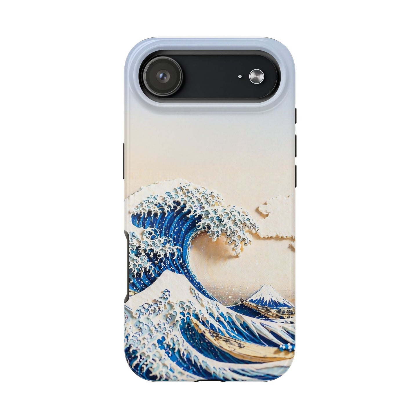 Japanese Great Wave Morning Glow Phone Case | Hokusai 3D Art | Edo Era Masterpiece