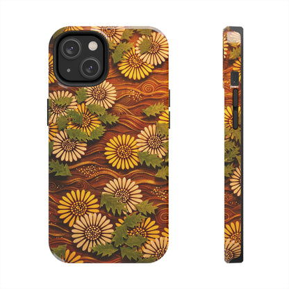 Japanese Dandelion Sunset Glow Tough Phone Case | Kamisaka Sekka 1901 | Meiji Era Art