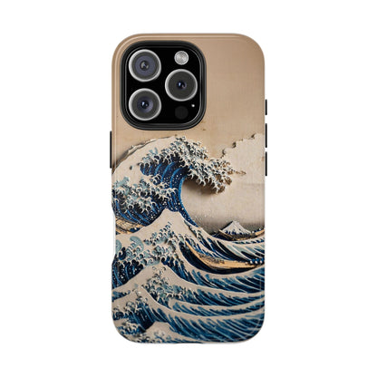 Japanese Great Wave Phone Case | Hokusai Katsushika 3D Art | Edo Era Masterpiece | Fuji Mountain