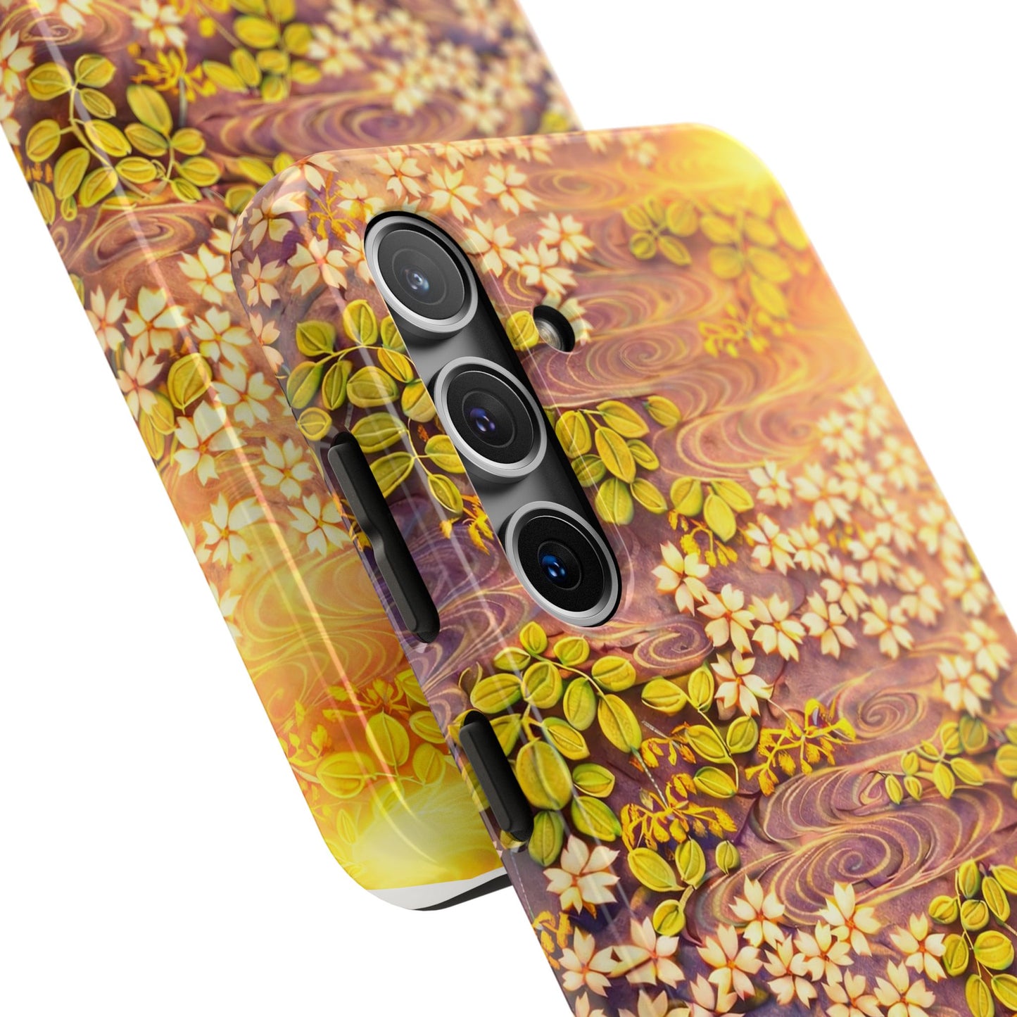 Sakura River Morning Light Phone Case – Japanese Chiyogami Inspired