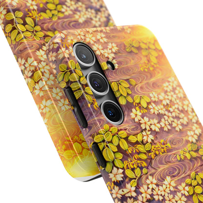 Sakura River Morning Light Phone Case – Japanese Chiyogami Inspired