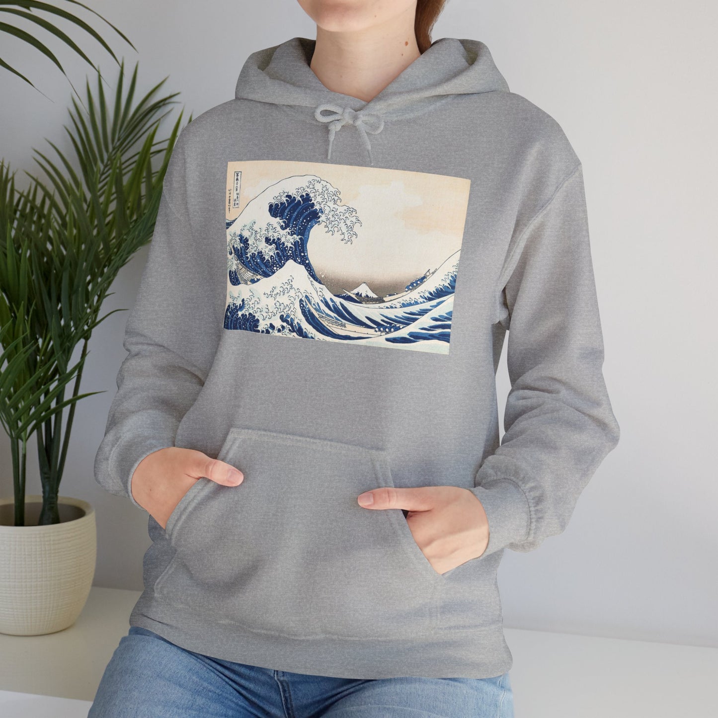 Great Wave off Kanagawa Hoodie - Hokusai Japanese Ukiyo-e Unisex Sweatshirt