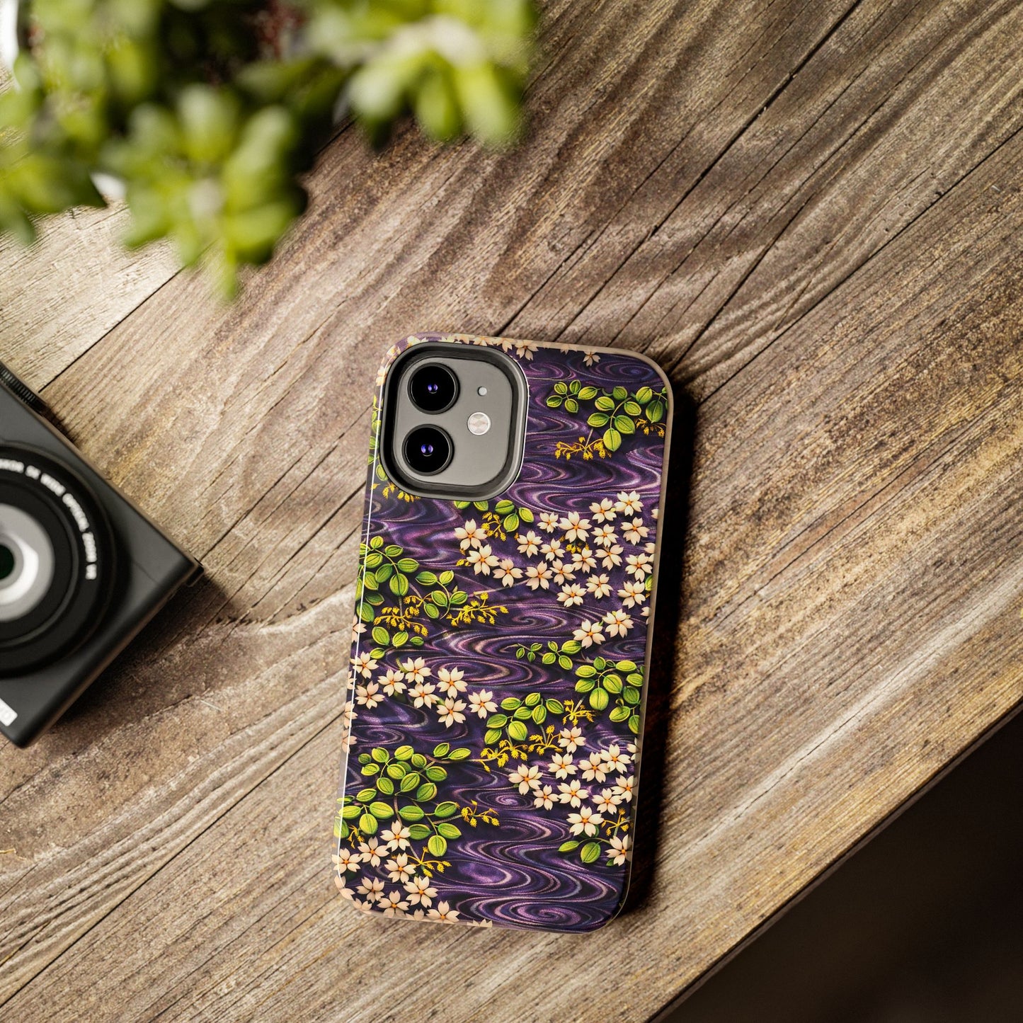 Sakura River Phone Case – Japanese Chiyogami Inspired Design