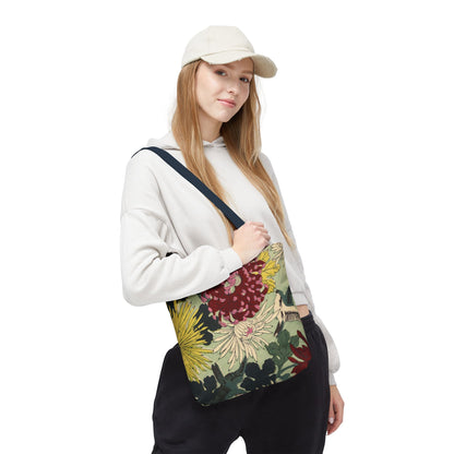 Japanese Chiyogami Floral Tote Bag – Traditional Washi Pattern Inspired by Taisho Era Design