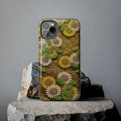 Japanese Dandelion Morning Glow Tough Phone Case | Kamisaka Sekka 1901 | Meiji Era Art