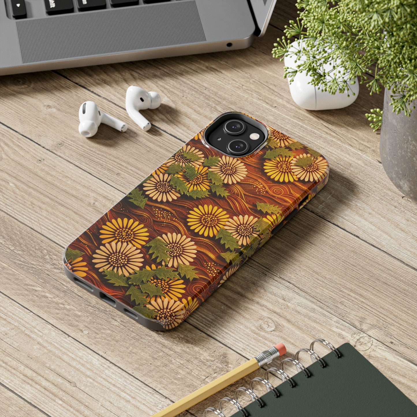 Japanese Dandelion Sunset Glow Tough Phone Case | Kamisaka Sekka 1901 | Meiji Era Art