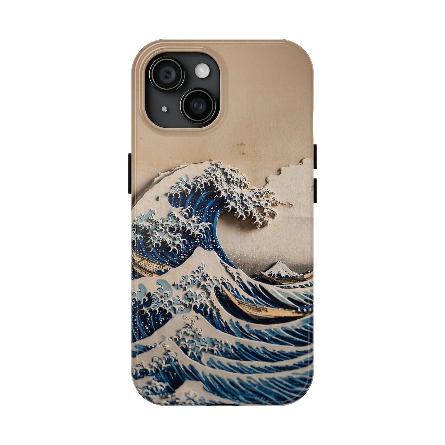 Japanese Great Wave Phone Case | Hokusai Katsushika 3D Art | Edo Era Masterpiece | Fuji Mountain