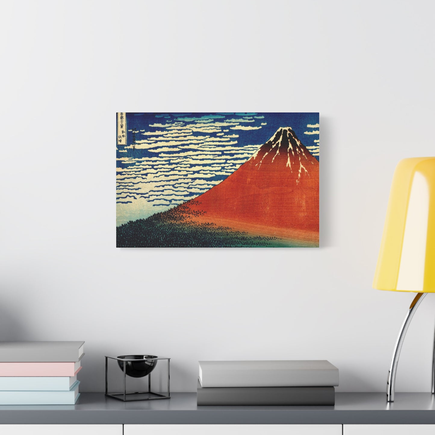 Red Fuji Canvas Print - Hokusai Fine Wind Clear Morning Japanese Ukiyo-e Wall Art