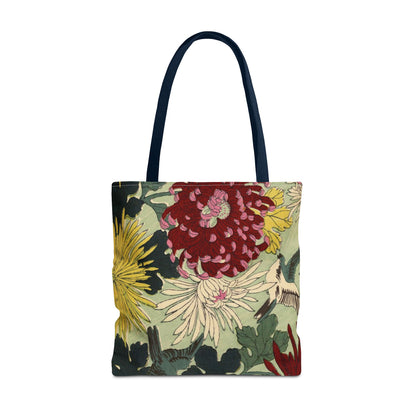 Japanese Chiyogami Floral Tote Bag – Traditional Washi Pattern Inspired by Taisho Era Design