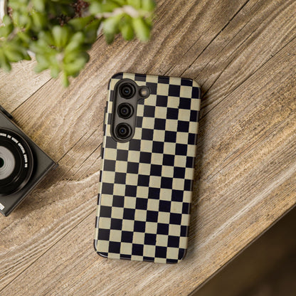 Ichimatsu Check Phone Case | Japanese Chiyogami Art | Taisho Modern Design 1926