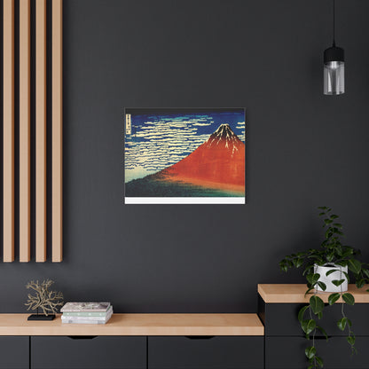 Red Fuji Canvas Print - Hokusai Fine Wind Clear Morning Japanese Ukiyo-e Wall Art