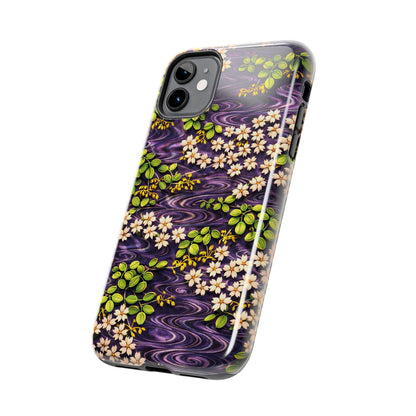 Sakura River Phone Case – Japanese Chiyogami Inspired Design