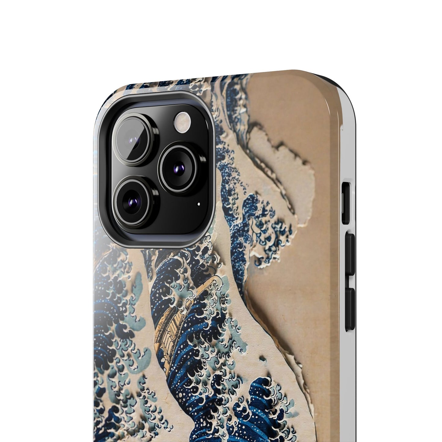 Great Wave 3D Shadow Relief Tough Phone Case – Hokusai Japanese Art