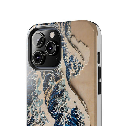 Great Wave 3D Shadow Relief Tough Phone Case – Hokusai Japanese Art