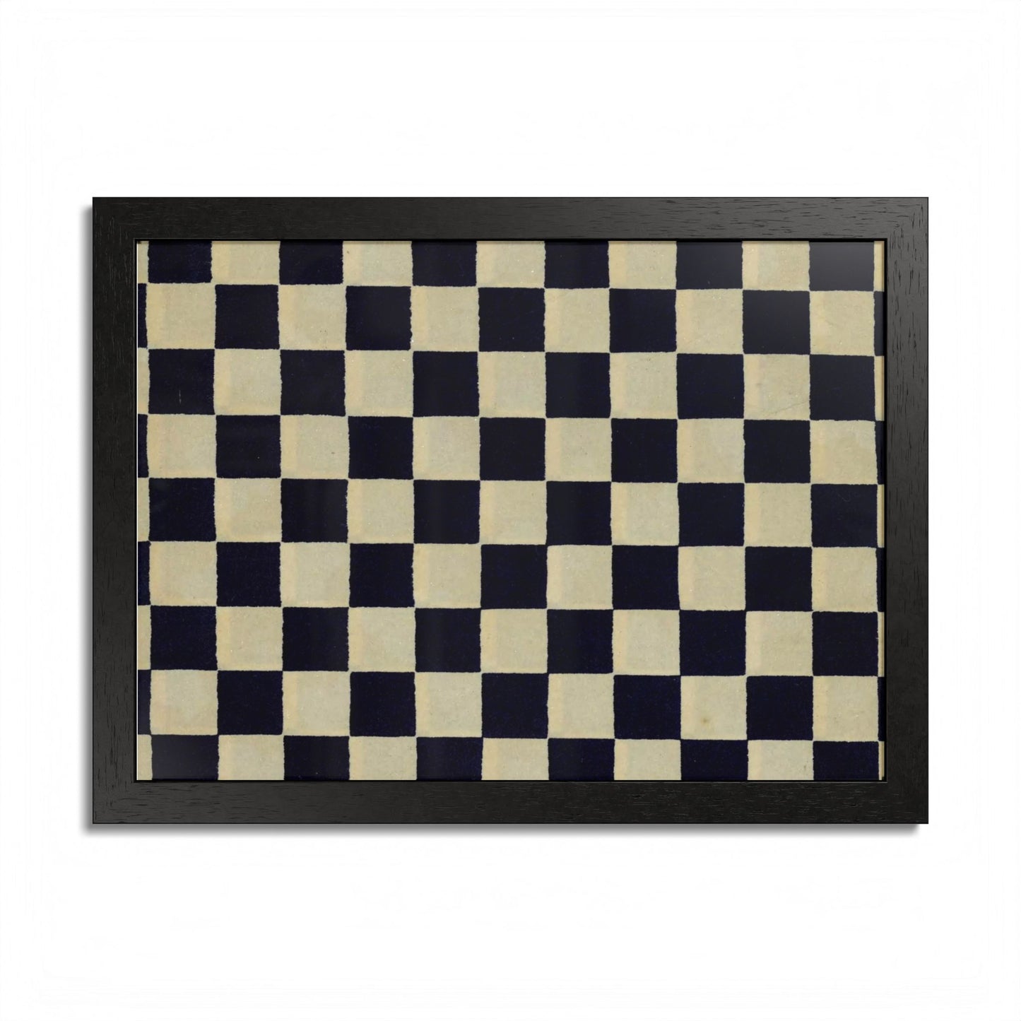 Taisho Era Ichimatsu Checkerboard Framed Poster - 1926 Japanese Chiyogami Wall Art