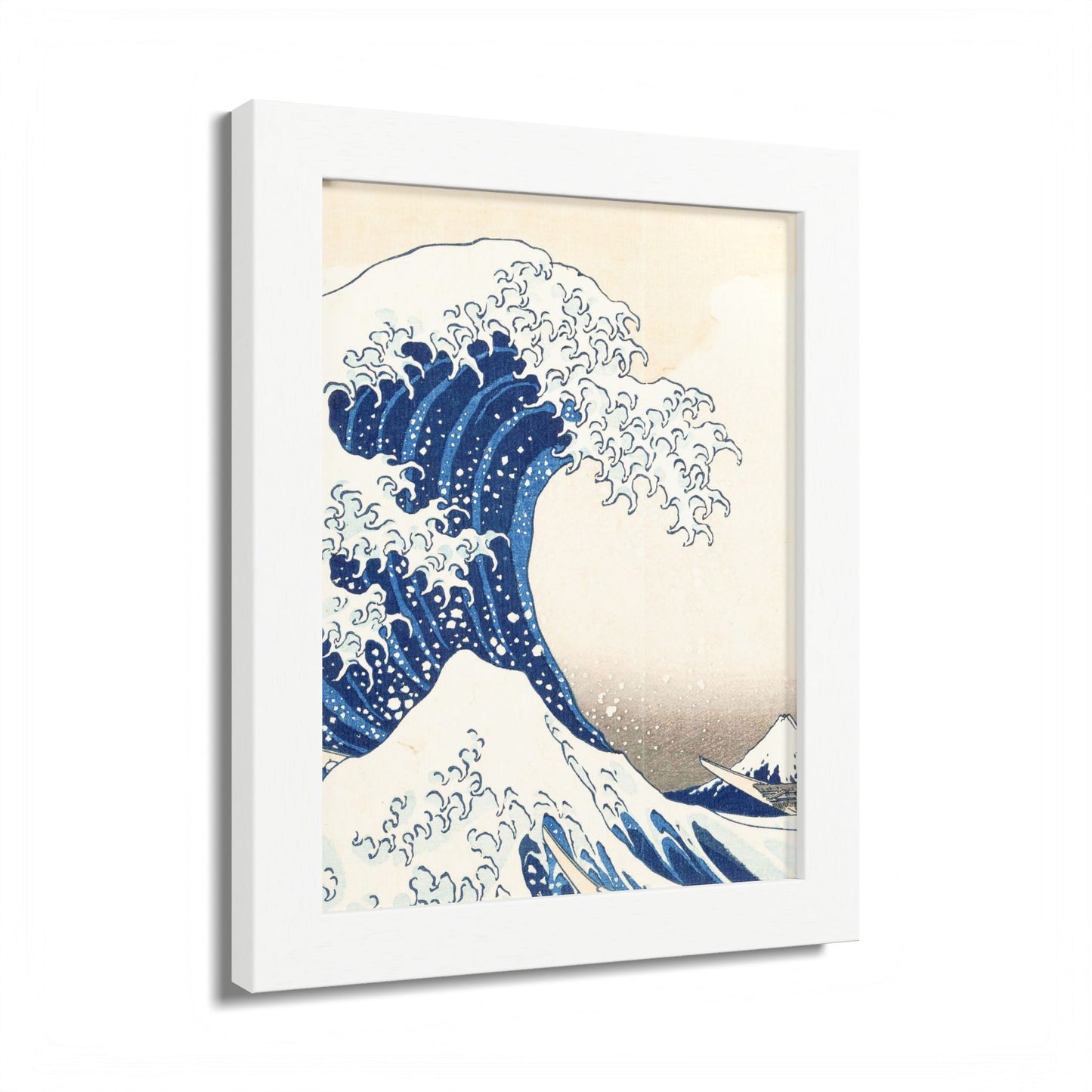 The Great Wave off Kanagawa – Katsushika Hokusai |  Japanese Ukiyo-e Fine Art Framed Poster |  Vintage Wall Art Print