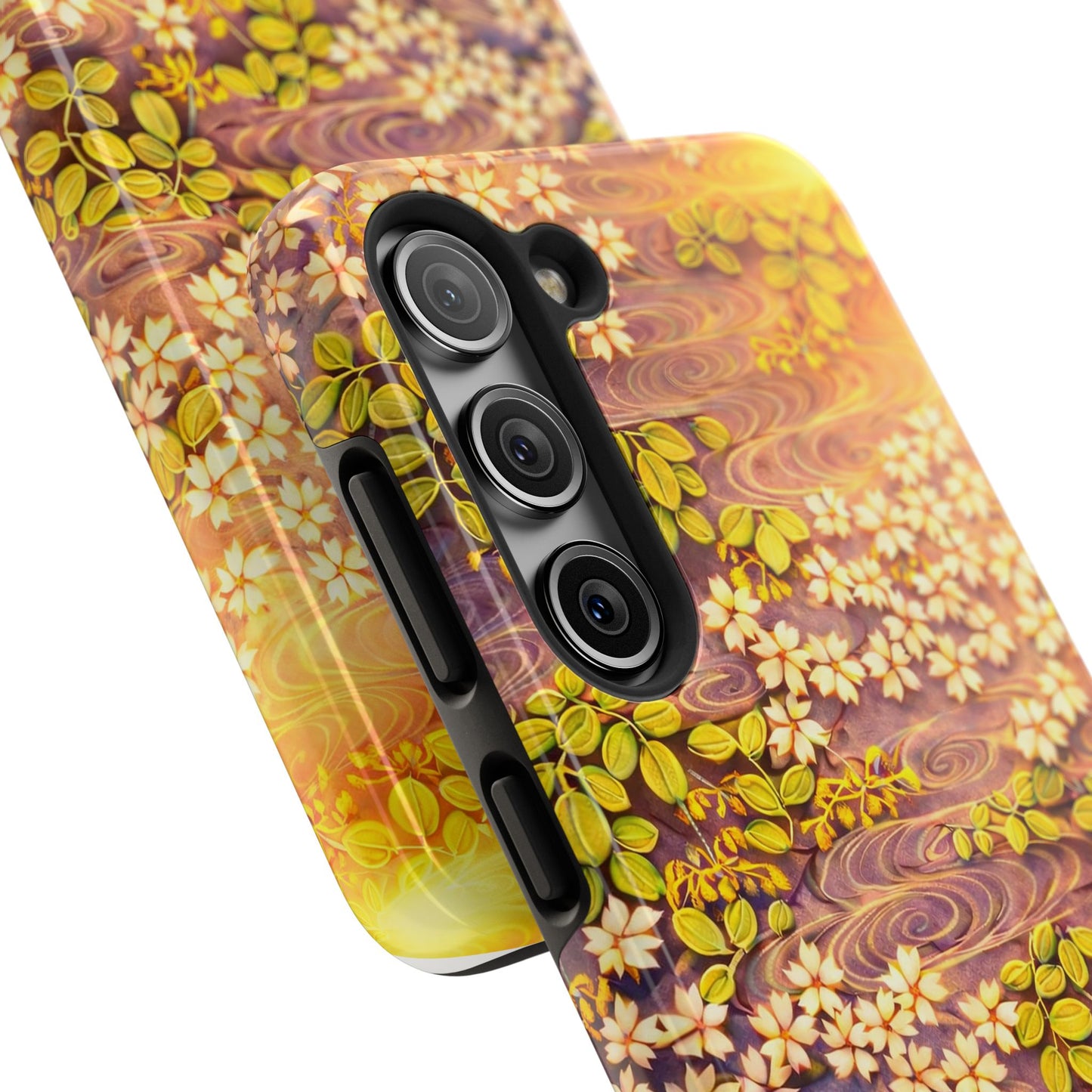 Sakura River Morning Light Phone Case – Japanese Chiyogami Inspired