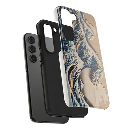 Great Wave 3D Shadow Relief Tough Phone Case – Hokusai Japanese Art
