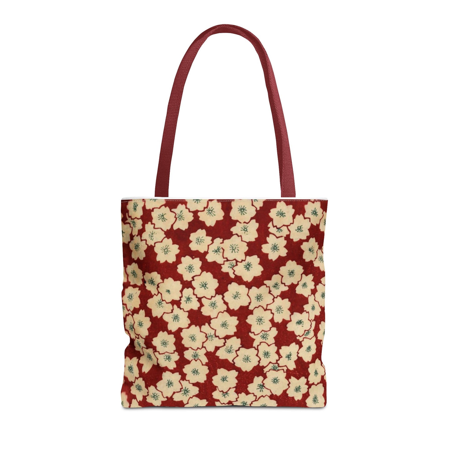 Japanese Sakura Tote Bag - Taisho Era Chiyogami Washi Pattern Vintage Design