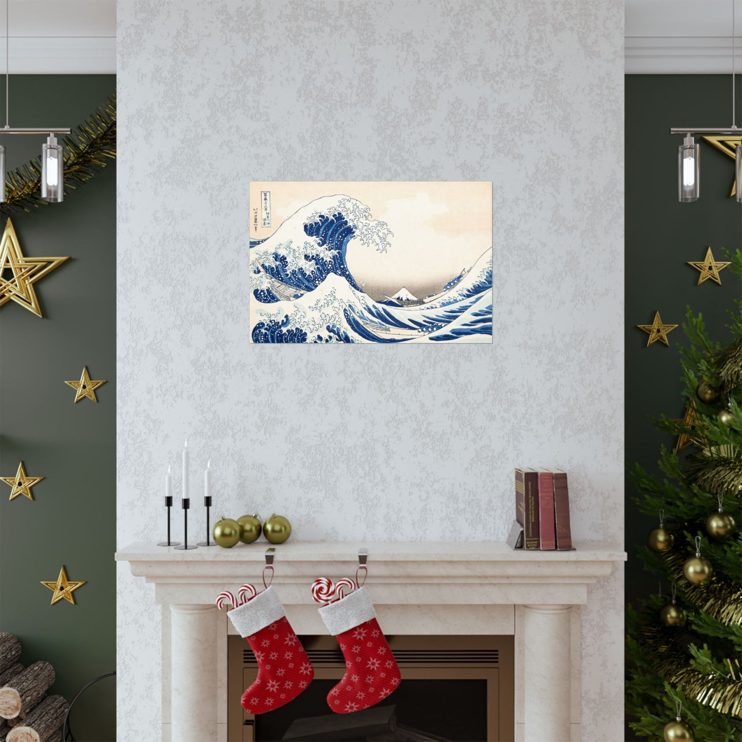 Hokusai Wave Matte Poster — The Great Wave Off Kanagawa Horizontal Print