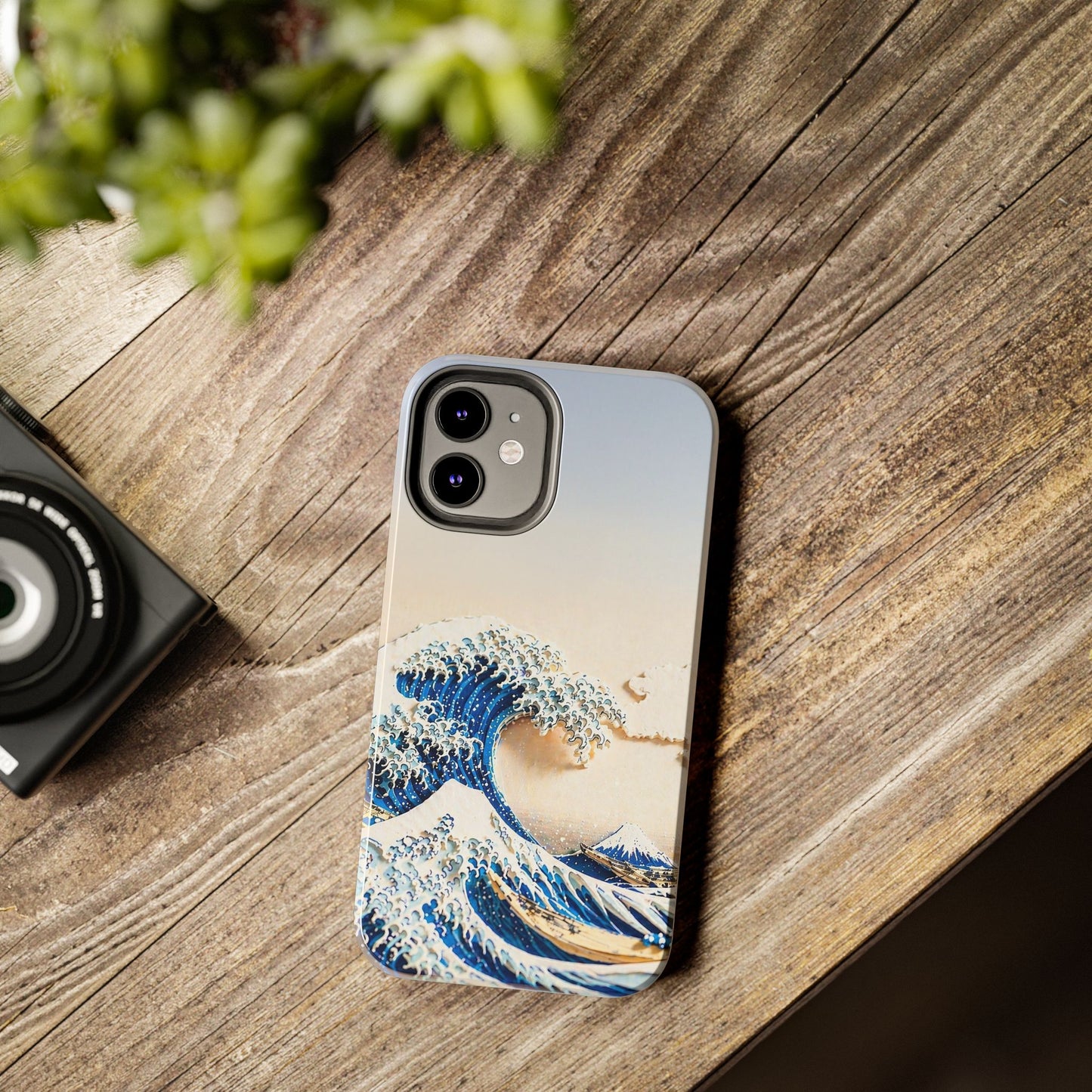 Japanese Great Wave Morning Glow Phone Case | Hokusai 3D Art | Edo Era Masterpiece