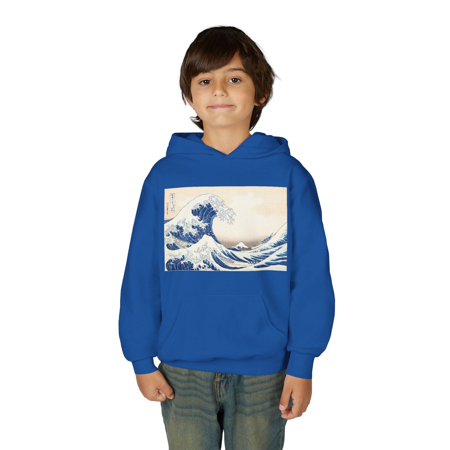 Great Wave off Kanagawa Kids Hoodie - Hokusai Japanese Art Youth Sweatshirt