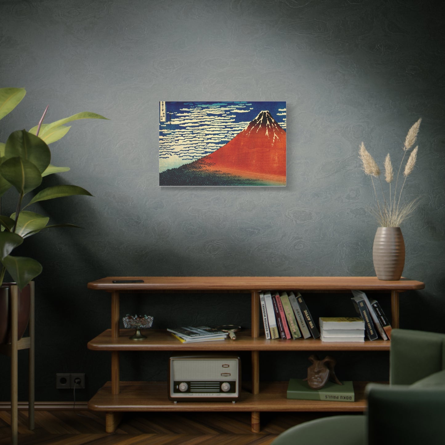 Red Fuji Canvas Print - Hokusai Fine Wind Clear Morning Japanese Ukiyo-e Wall Art