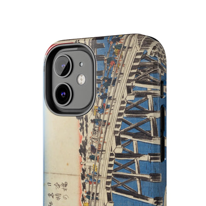 浮世絵ブリッジ・ミニマルスマホケース Ukiyo-e Bridge Minimalist Phone Case