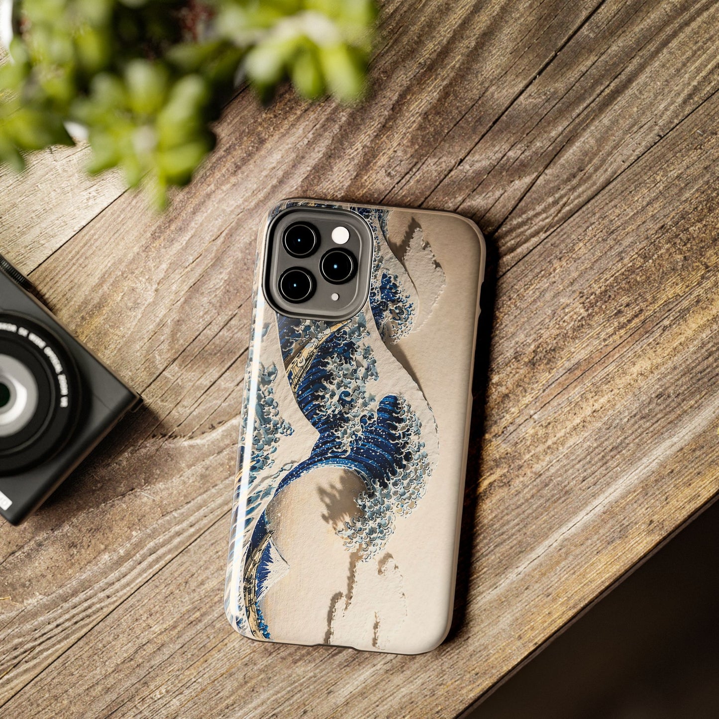 Great Wave 3D Embossed Tough Phone Case – Hokusai Japanese Art