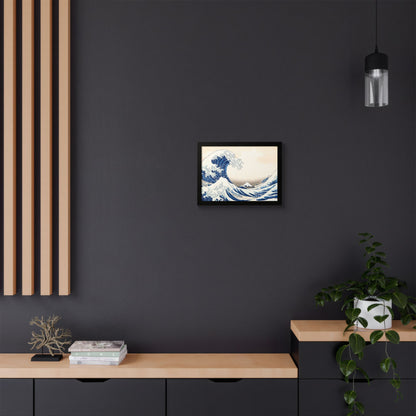 The Great Wave off Kanagawa – Katsushika Hokusai |  Japanese Ukiyo-e Fine Art Framed Poster |  Vintage Wall Art Print