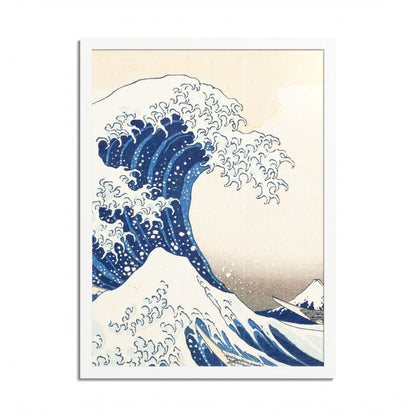 The Great Wave off Kanagawa – Katsushika Hokusai |  Japanese Ukiyo-e Fine Art Framed Poster |  Vintage Wall Art Print