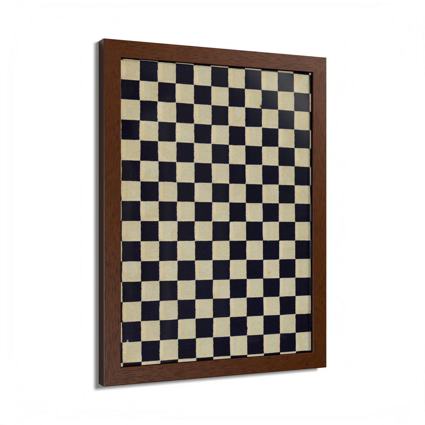 Taisho Era Ichimatsu Checkerboard Framed Poster - 1926 Japanese Chiyogami Wall Art